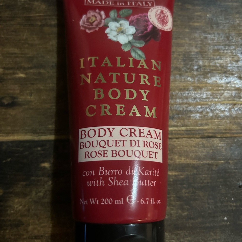 ITALY NATURE‎ ROSE BOUQUET SHEA BUTTER BODY CREAM 6.7 Oz. Made In Italy